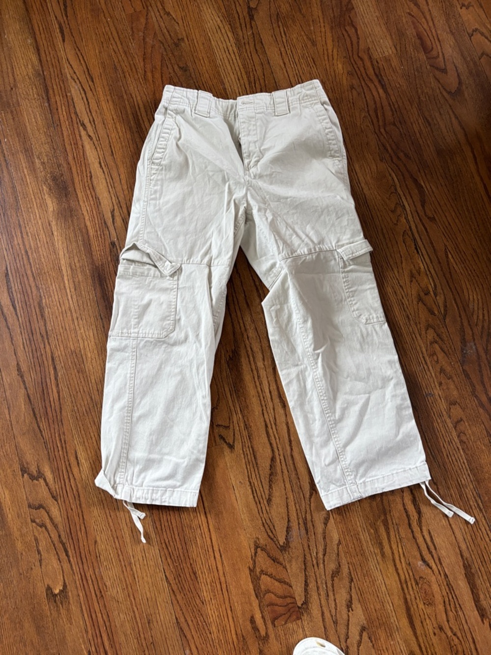 Womens White Cargo Pants - Classic Utility Style